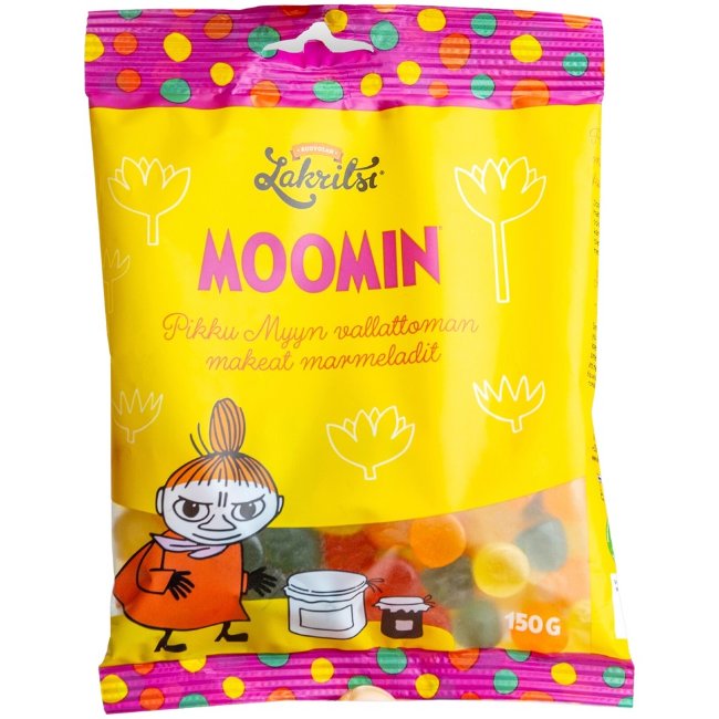 Мармелад с лакрицей Kouvolan Lakritsi Moomin Pikku Myyn 150 гр