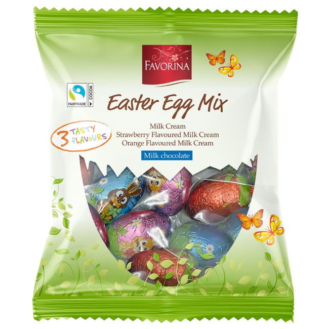 Пасхальная смесь шоколадных яиц Favorina Easter Egg Mix 180 гр