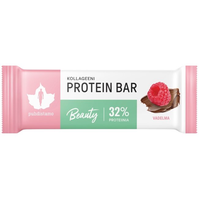 Протеиновый батончик Puhdistamo Kollageeni Beauty с малиной 30 гр