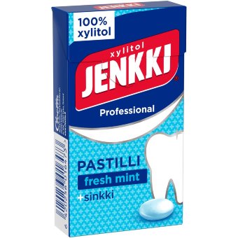 Пастилки с ксилитом Jenkki Professional Fresh Mint + цинк 34 гр