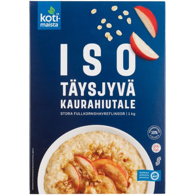 Крупные овсяные хлопья Kotimaista 1 кг