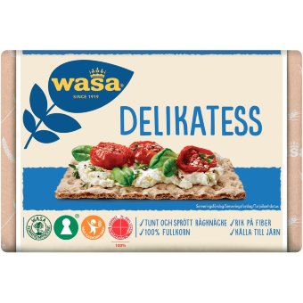 Ржаные хрустящие хлебцы Wasa 270 гр Delikatess