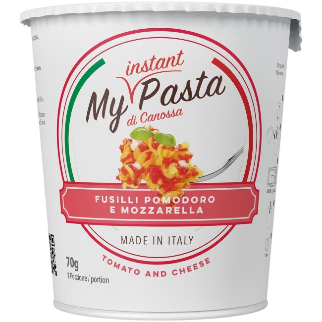 Паста быстрого приготовления My Instant Pasta с томатом и моцареллой