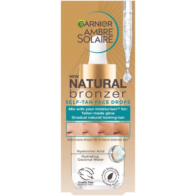Средство для автозагара Garnier Ambre Solaire Natural Bronzer для нормальной кожи 30 мл Средство для автозагара Garnier Ambre Solaire Natural Bronzer для нормальной кожи 30 мл