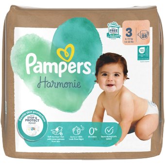 Подгузники Pampers Harmonie S3 6-10 кг 28 шт
