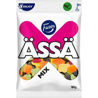 Смесь фруктовых и лакричных конфет Fazer Ässä Mix 180 гр