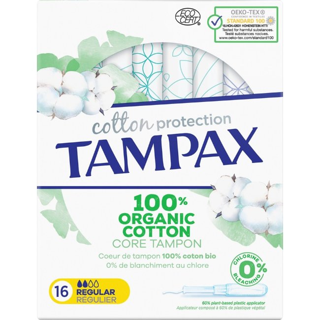 Тампоны Tampax Organic Cotton Regular 16 шт