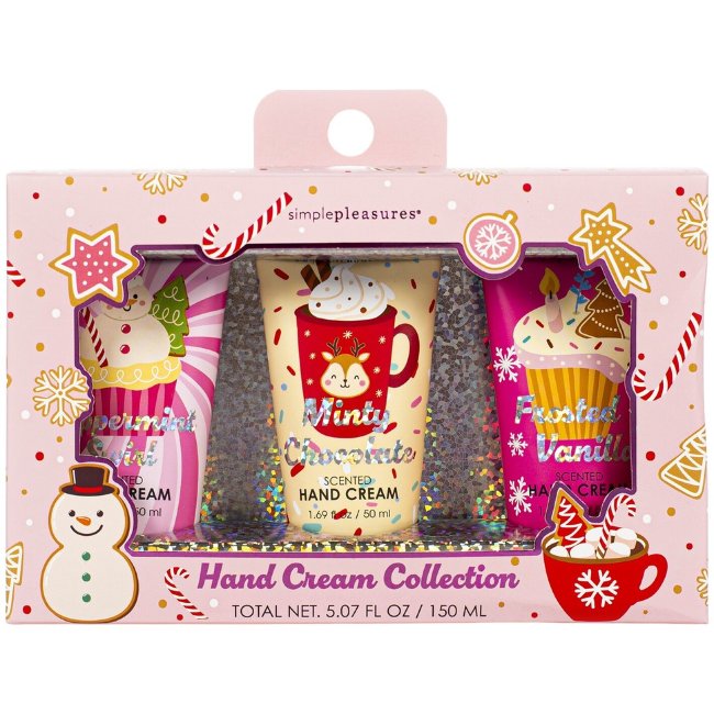Набор подарочный Simple Pleasures, крем для рук 3 шт x 50 мл Набор подарочный Simple Pleasures, крем для рук 3 шт x 50 мл