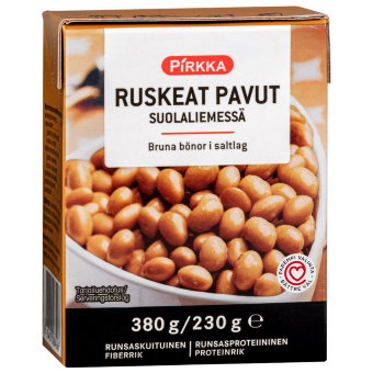 Коричневые бобы Pirkka 380 гр.