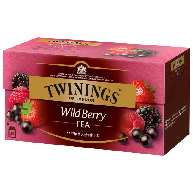 Чай черный с ягодами Twinings 25пак Wild Berry