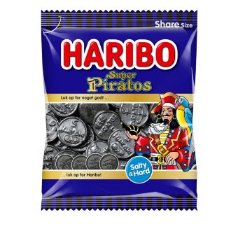 Конфеты с лакрицей и солью Haribo Super Piratos 120 гр