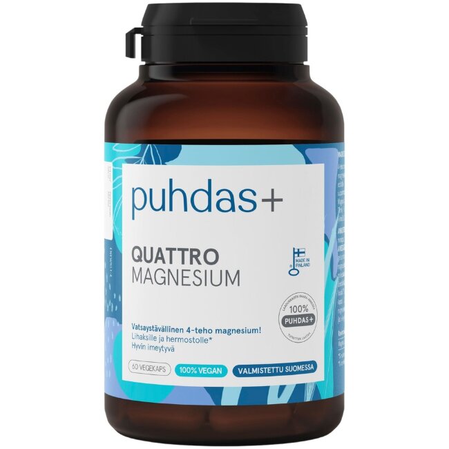 Капсулы Puhdas+ Quattro Magnesium 120 шт Капсулы Puhdas+ Quattro Magnesium 120 шт