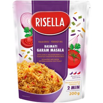 Готовый рис basmati с пряностями Garam Masala Risella 200 гр