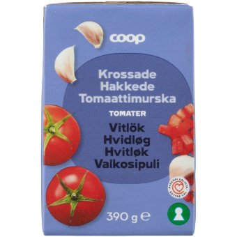 Томатное пюре с чесноком Coop 390 гр Томатное пюре с чесноком Coop 390 гр