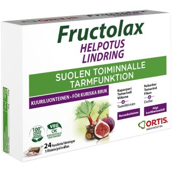 Натуральное средство при запоре Fructolax Helpotus Lindring 24 табл