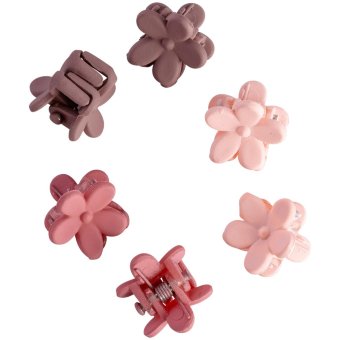 Мини заколки для волос Cailap Kids цветочные 6 шт, в ассортименте цветов