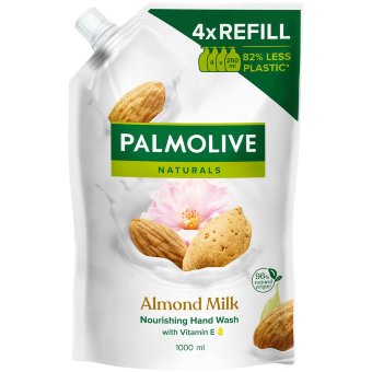 Жидкое мыло Palmolive (молоко, миндаль) 1 л, мягкая упаковка