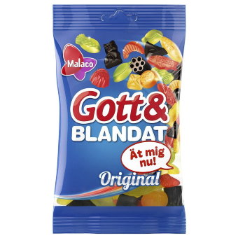 Фруктовые конфеты ассорти Malaco Gott & Blandat 50 гр Фруктовые конфеты ассорти Malaco Gott & Blandat 50 гр