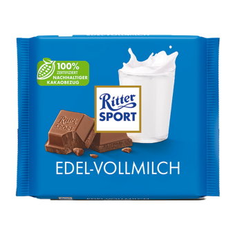 Благородный молочный шоколад Ritter Sport с 35% содержанием какао 100 гр