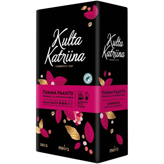 Кофе заварной Kulta Katriina Tumma (кофейник,кофеварка) 500 гр