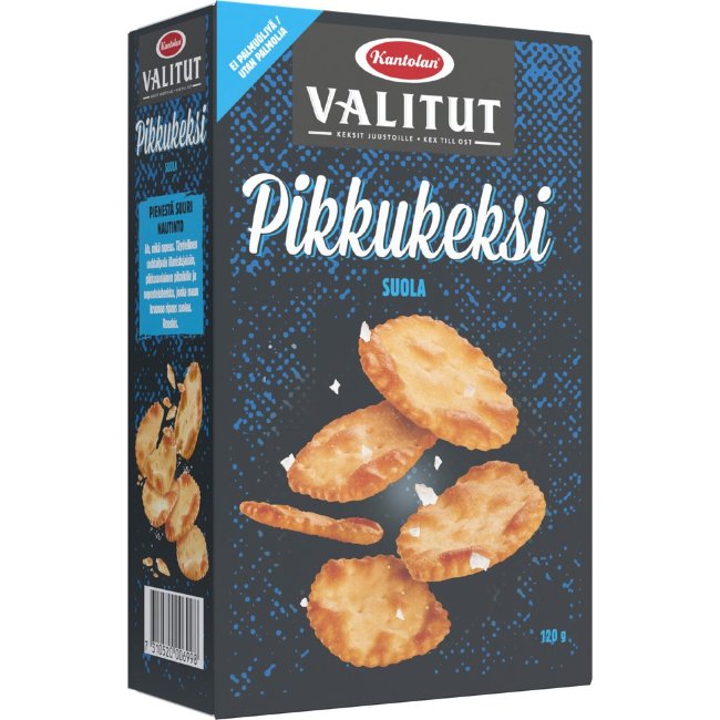 Крекеры Kantolan Valitut с морской солью 120 гр