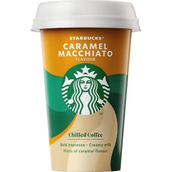 Холодный молочный кофейный напиток Starbucks Caramel Macchiato 220 мл