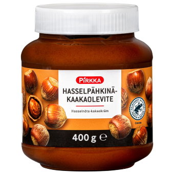 Шоколадная паста с фундуком Pirkka 400 гр