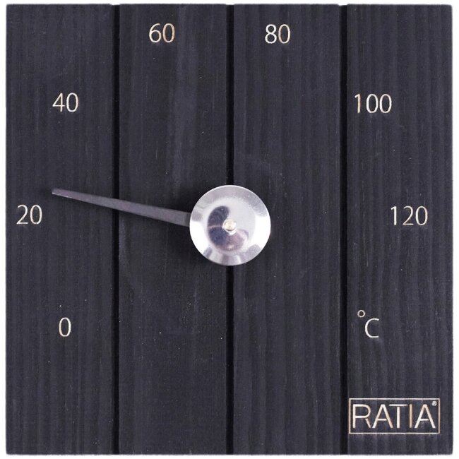 Сауна-термометр Ratia Laituri черный