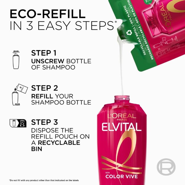 Шампунь L'Oréal Paris Elvital Color Vive для окрашенных волос 250 мл дозаправка