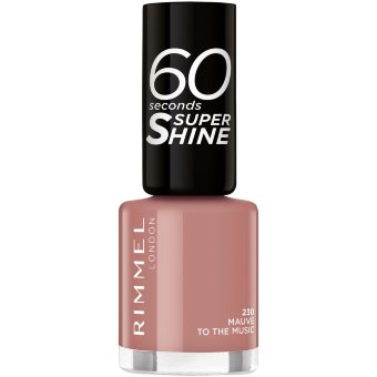 Лак для ногтей Rimmel 60 Seconds Super Shine 8 мл, 230 Mauve to the Music