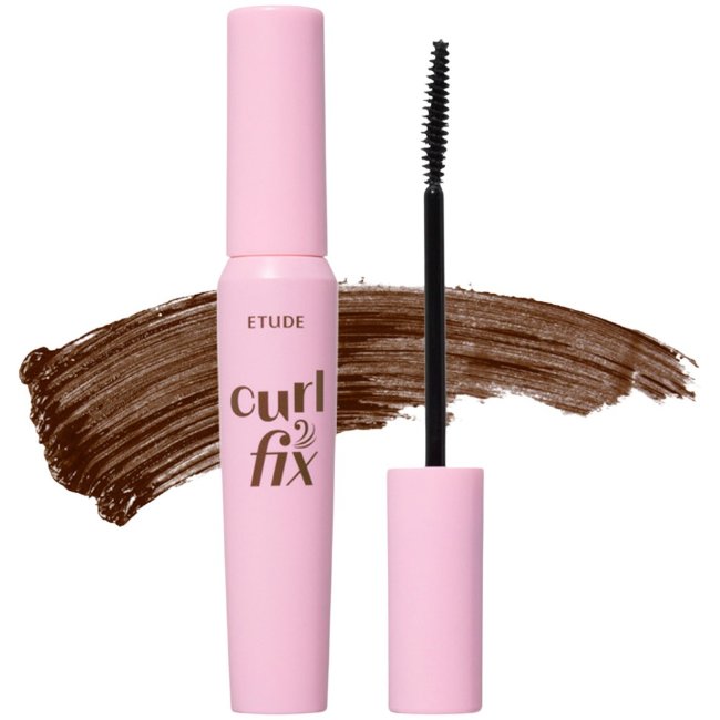 Обеспечивающая подкручивание тушь для ресниц ETUDE curl fix 02 brown 8 гр
