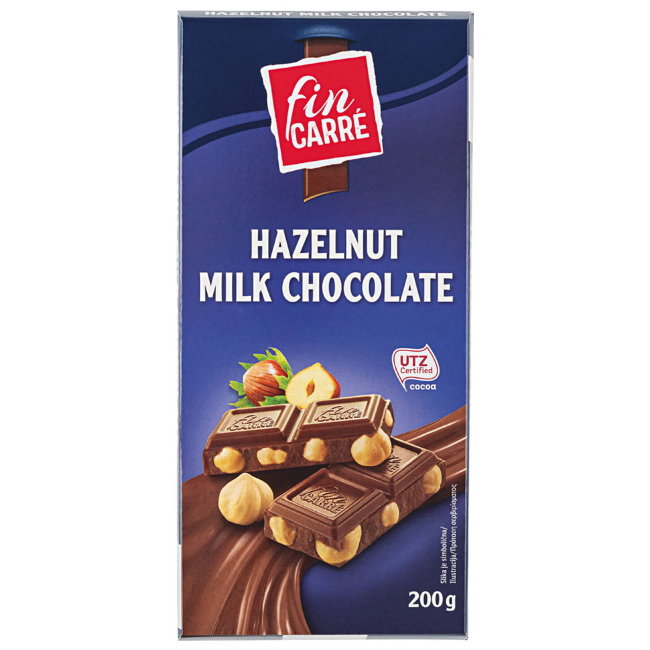 Шоколад Fin Carre (с фундуком) 200 гр