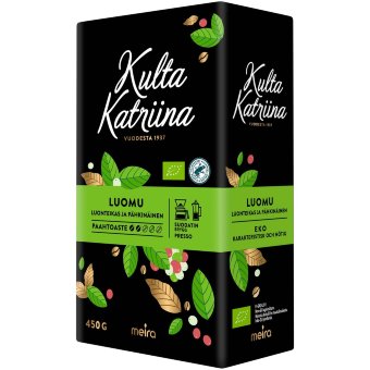 Кофе заварной Kulta Katriina Luomu (кофеварка) 450 гр
