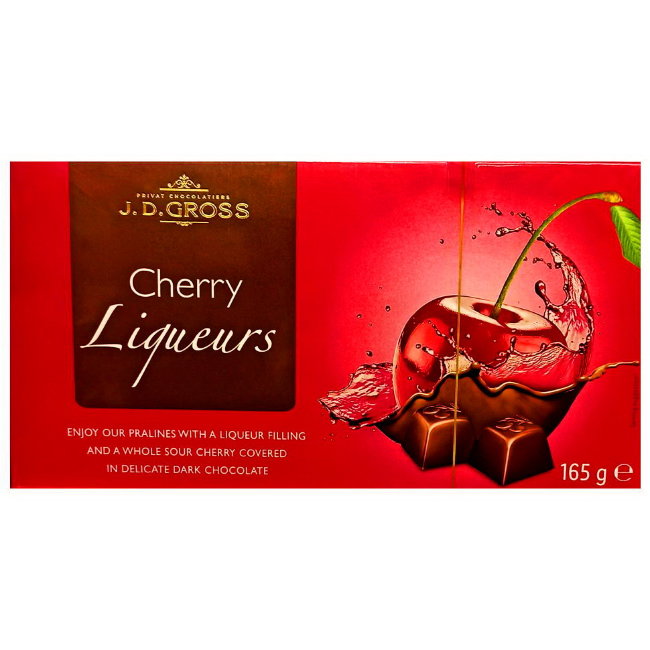 Конфеты "Вишня в шоколаде с ликёром" J. D. Gross 165 гр