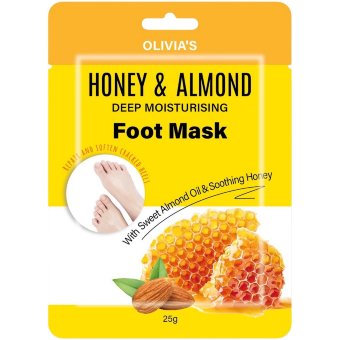 Маска для ног OLIVIA'S с мёдом и миндалём