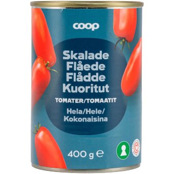 Томаты целые очищенные органические Coop Luomu 400 гр Томаты целые очищенные органические Coop Luomu 400 гр