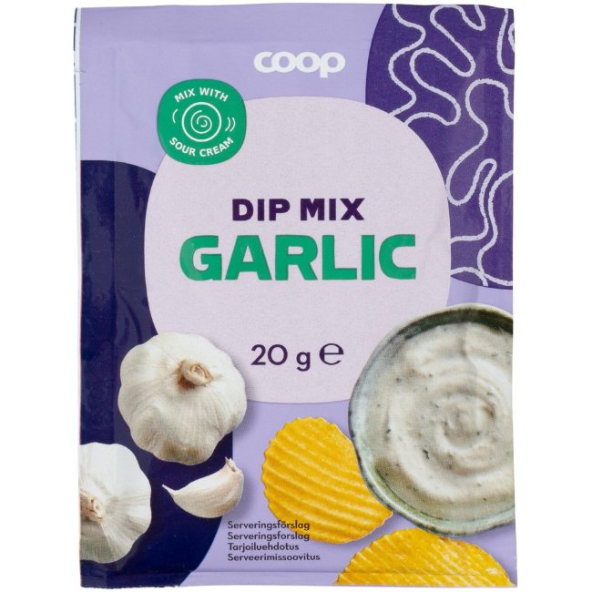 Смесь Dip Mix для приготовления соуса с чесноком Coop 20 гр