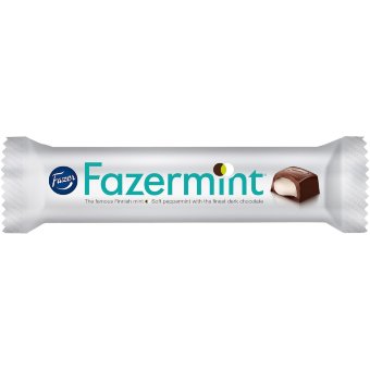 Шоколадный батончик Fazer Fazermint ( с мятой в тёмном шоколаде ) 41 гр