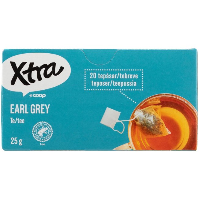 Чёрный чай Xtra Earl Grey 20 x 1,25 гр