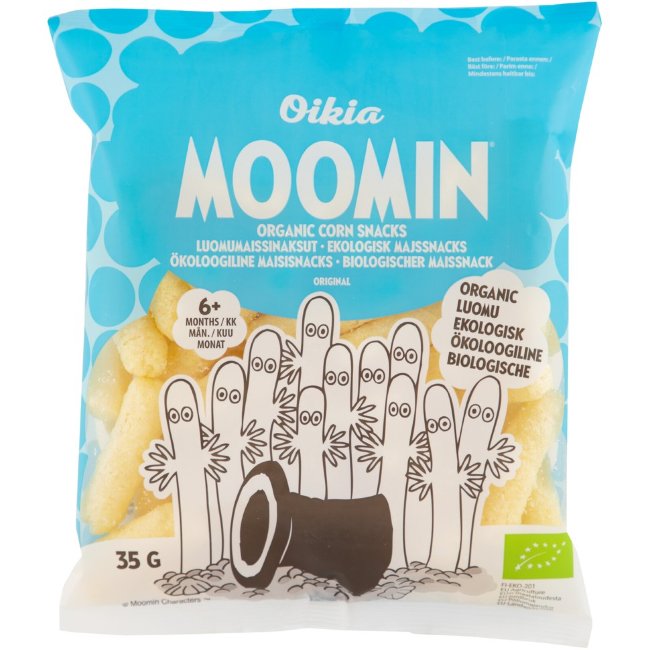Кукурузные палочки органические Moomin 35 гр