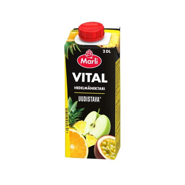 Фруктовый нектар Marli Vital с 10 витаминами 2 дл