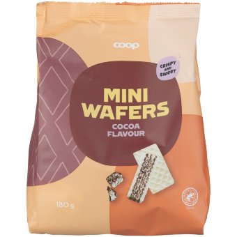 Вафли Coop с какао 180 гр
