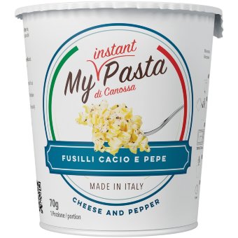 Паста быстрого приготовления My Instant с сыром и черным перцем