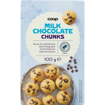 Крошка из молочного шоколада Coop для выпечки 100 гр