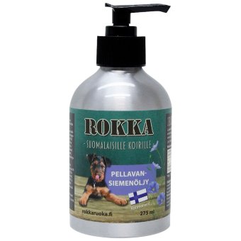 Льняное масло холодного отжима Rokka омега-3 для домашних животных 275 мл