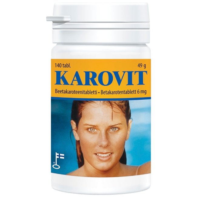 Витамины для загара Karovit Beetakaroteeni 6 mg 140 таблеток Vitabalans