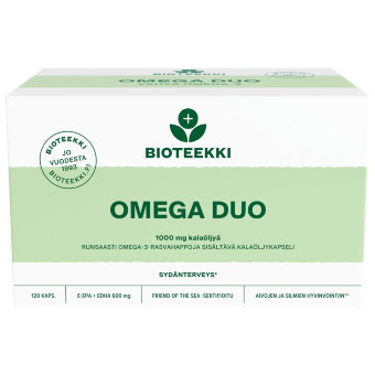 Рыбий жир в капсулах Duo Omega Vahva Omega-3 Bioteekki 120 капс