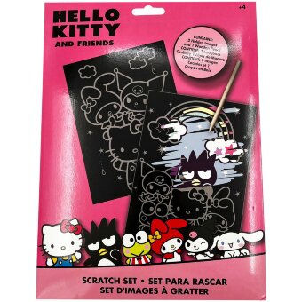 Набор для гравировки Hello Kitty, включает 2 скрытых изображения и 1 деревянную ручку
