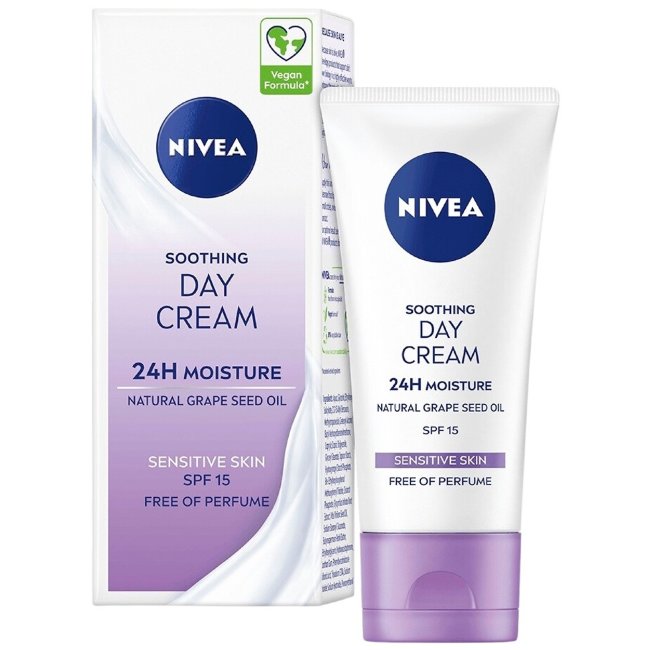 Дневной крем NIVEA 50 мл с успокаивающим эффектом и SPF 15