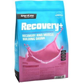 Восстанавливающий спортивный напиток клубничный Recovery+ SportLife Nutrition 1 кг